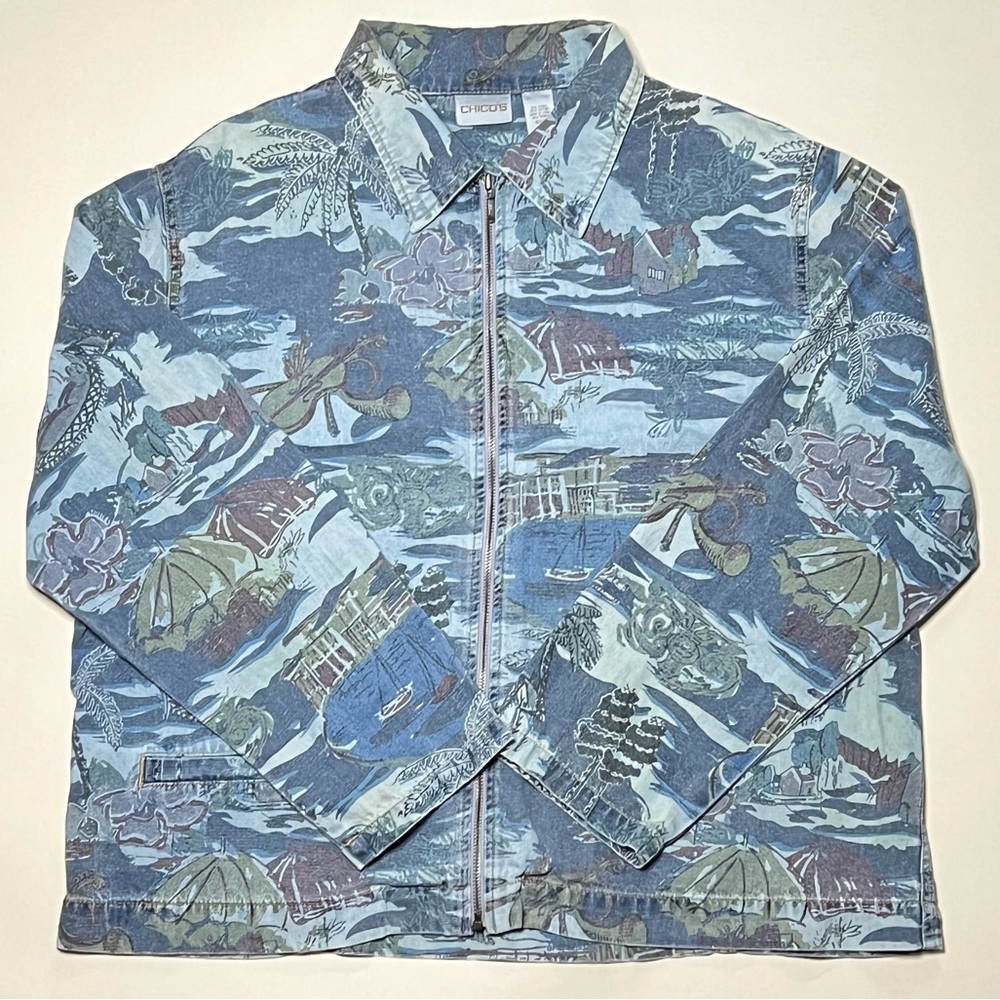 Chico's light weight denim jean jacket.